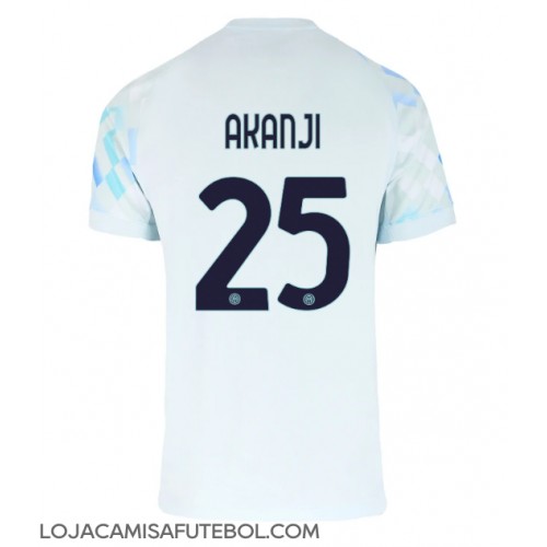 Camisa de Futebol Inter Milan Manuel Akanji #25 Equipamento Secundário 2025-26 Manga Curta